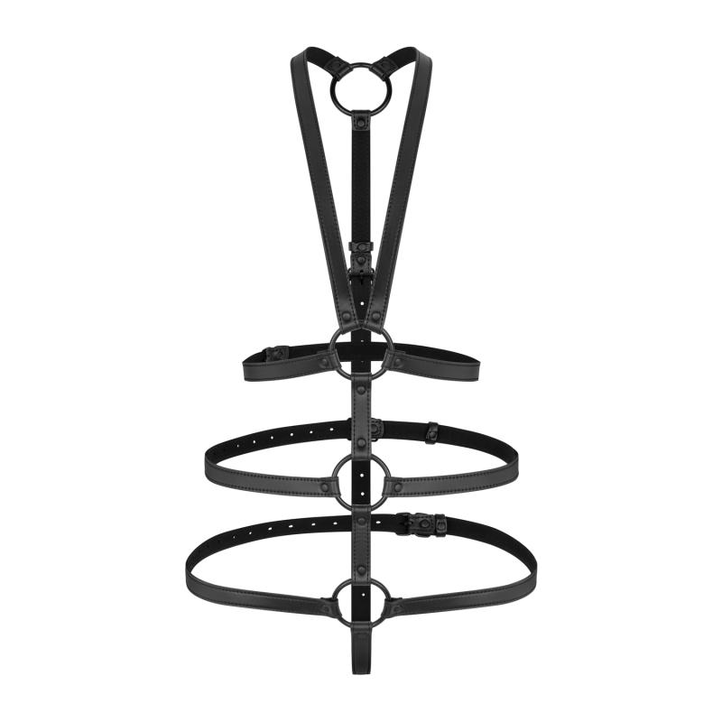 Vera Bondage Harnas - Zwart - afbeelding 4