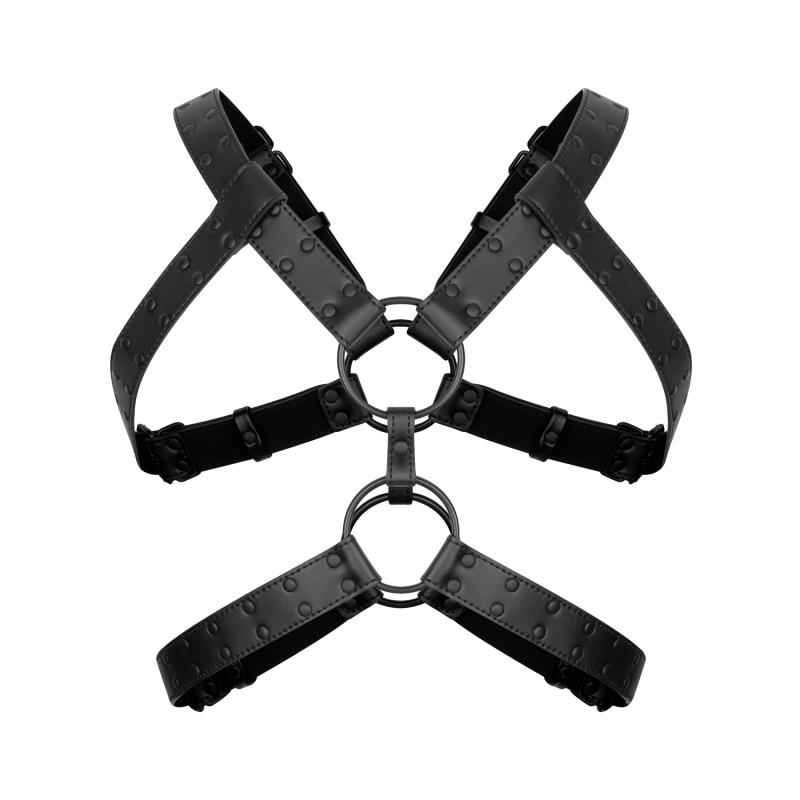 Rocco Bondage Harnas - Zwart - afbeelding 4