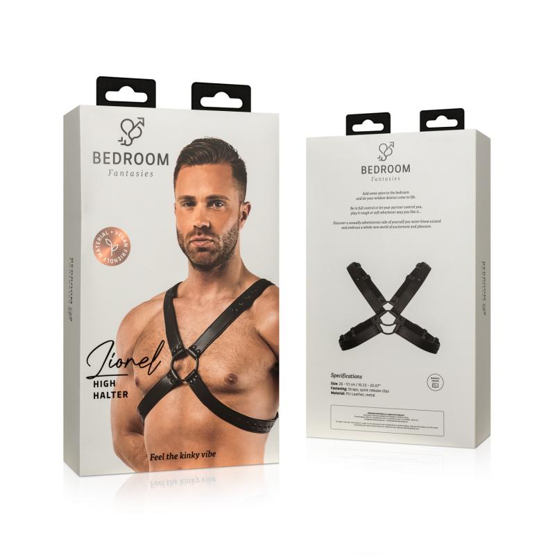 Lionel Bondage Harnas - Zwart - afbeelding 3