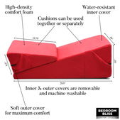 Bedroom Bliss Love Cushion Set - Rood