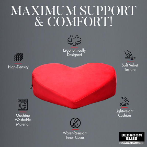 Bedroom Bliss Love Pillow Heart Pillow