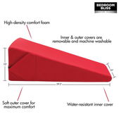 Bedroom Bliss Large Love Cushion - Rood
