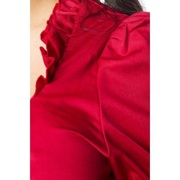 Dirndl blouse rood