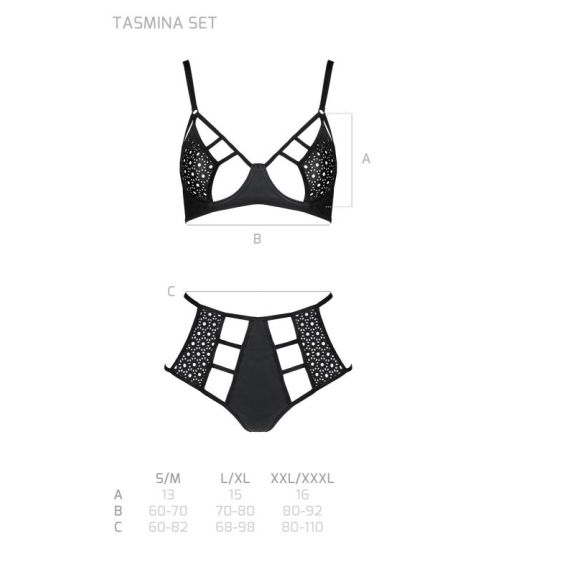 Passion Tasmina BH-set - Zwart