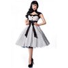 Rockabilly-jurk wit/zwart stip Rockabilly-jurk wit/zwart stip