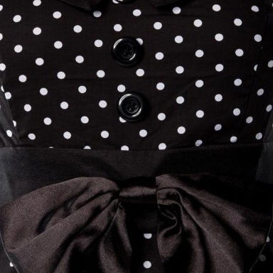 Rockabilly-jurk zwart stip