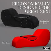 Bedroom Bliss Bondage Love Lounge - Zwart