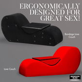 Bedroom Bliss Love Couch - Rood
