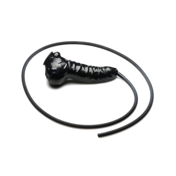 Guzzler Realistische Latex Penis Sleeve Met Slang