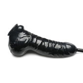 Guzzler Realistische Latex Penis Sleeve Met Slang