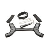 Master Series Complete Puppy Bondage Set - Zwart