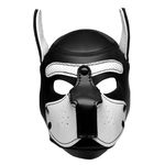 Spike Puppy BDSM Hood - Zwart/Wit