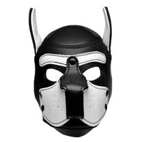 Master Series Spike Puppy BDSM Hood - Zwart/Wit
