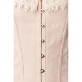 Brokaat corset creme