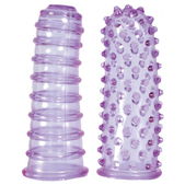 Lilac Thimble Set - Stimulerende Vingerhoezen voor Vrouw