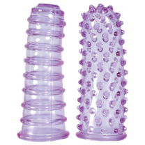Lilac Thimble Set - Stimulerende Vingerhoezen voor Vrouw