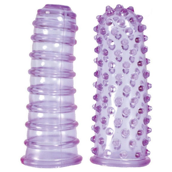 Lilac Thimble Set - Stimulerende Vingerhoezen voor Vrouw