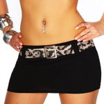minirok zwart met riem minirok zwart met riem