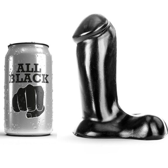 All Black - Dildo Realistic 14 cm - Voor Beginners