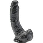 Realistische Dildo 20,5 cm met Ballen Zwart