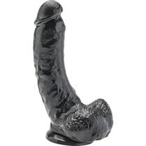 Get real - Realistische Dildo 20,5 cm met Ballen Zwart