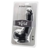 Get real - Realistische Dildo 20,5 cm met Ballen Zwart