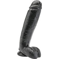 Get real - Realistische Dildo 25,5 cm met Ballen Zwart