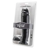 Get real - Realistische Dildo 25,5 cm met Ballen Zwart