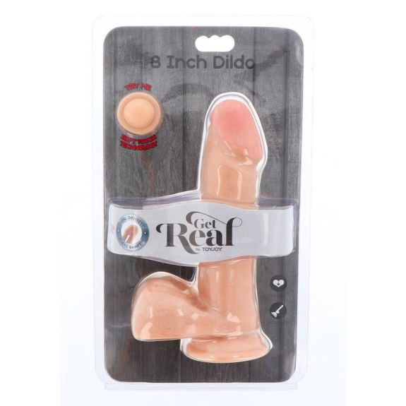 Realistische Dildo met Dubbele Dichtheid 18 cm Ballen Hu