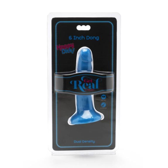 Get real - Happy Dicks Dong 12 cm Blauw