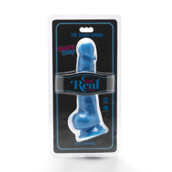 Get real - Blijdik 19 cm met ballen Blauw