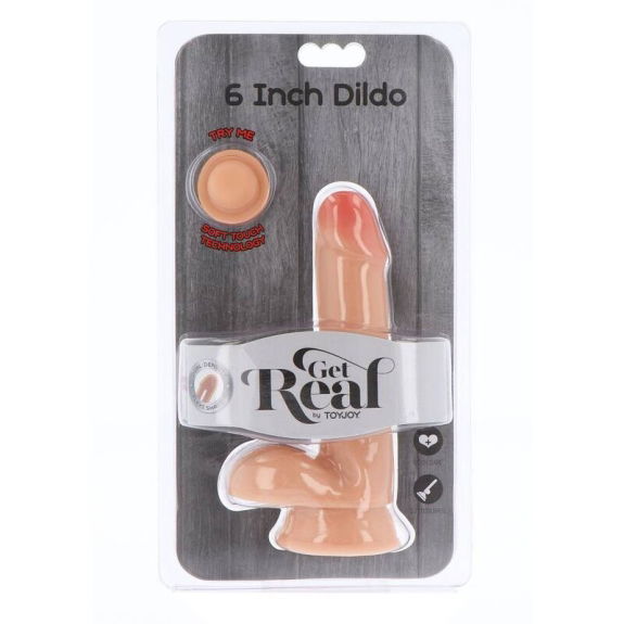 Realistische Dual Density Dildo 17 cm Met Ballen