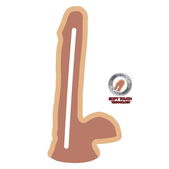 Realistische Dual Density Dildo 17 cm Met Ballen