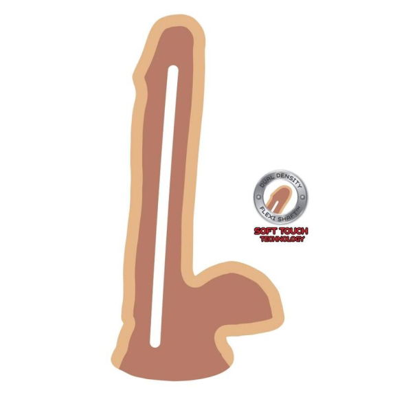 Realistische Dual Density Dildo 17 cm Met Ballen