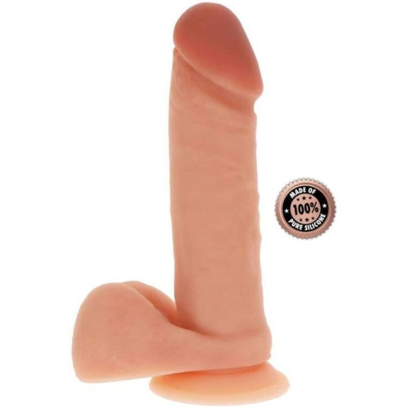 Realistische Siliconen Dildo 20,5 cm met Ballen