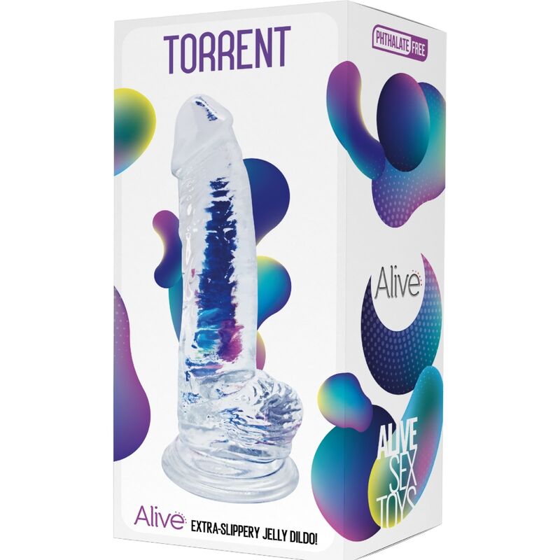 Transparante Realistische Dildo - 20.6 cm - afbeelding 2