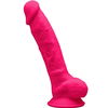 Realistische Dildo Premium Silicone Fuchsia 17.5 cm
