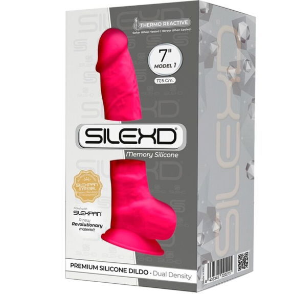 Realistische Dildo Premium Silicone Fuchsia 17.5 cm