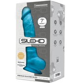 Realistische Penis Premium Silexpan Siliconen Blauw 17.5