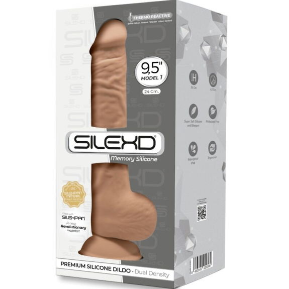 Realistische Premium Siliconen Dildo 24 cm Caramel