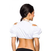 Dirndl blouse schouderbandjes wit