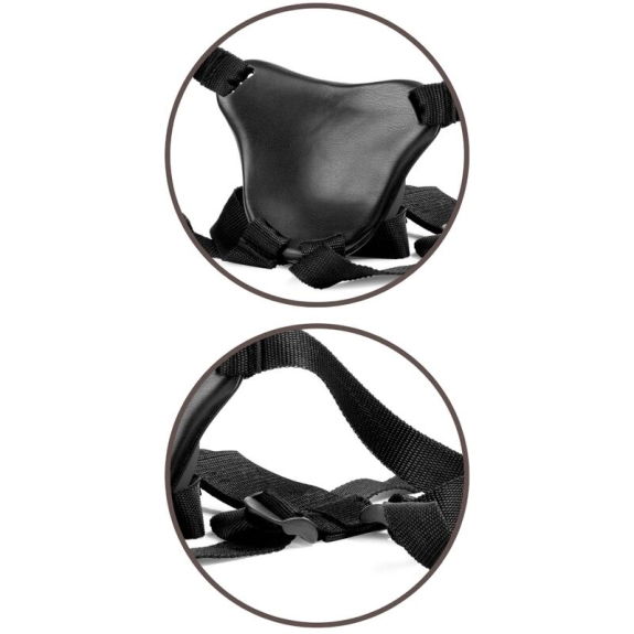 Elite Deluxe Verstelbare Harnaskit met Ring, Testikels &