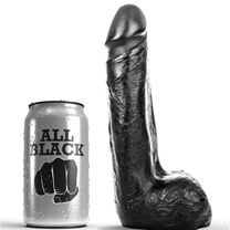 All Black - Zwarte Realistische Dildo 20 cm