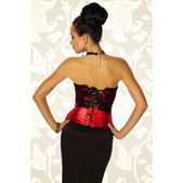 Rood corset kanten top