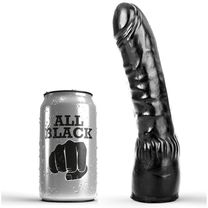 All Black - Realistische Dildo Zwart 20 CM