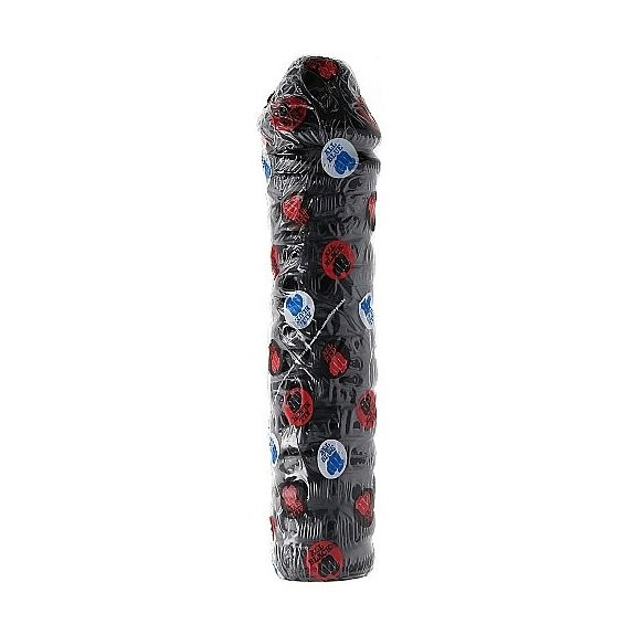 All Black - Stimulerende 38 cm Zwarte Dildo