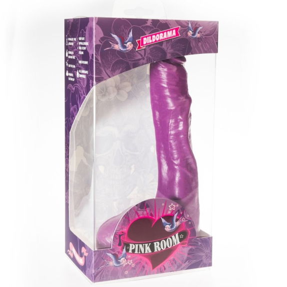 Pink room - Roze Kamer - Realistische Dildo Paars 23 cm