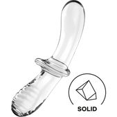 Satisfyer Dubbele Kristal Dildo Transparant