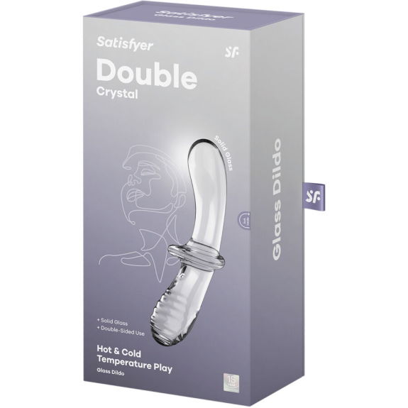 Satisfyer Dubbele Kristal Dildo Transparant