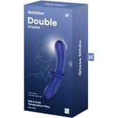 Satisfyer - Dubbele Kristal Dildo Blauw